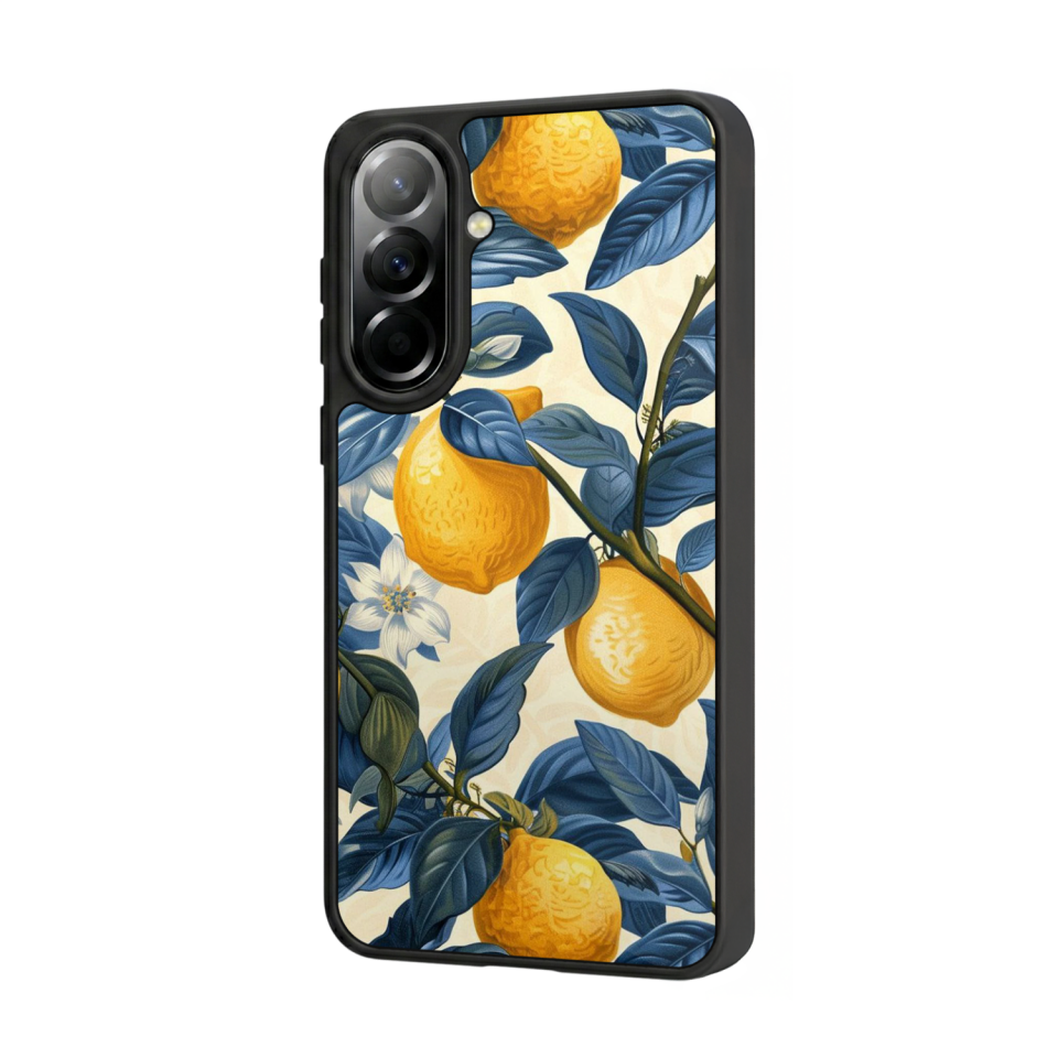 Samsung Galaxy A57 Uyumlu Limon Tasarımlı Glossy Premium Kılıf