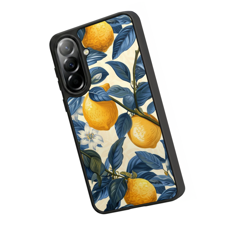 Samsung Galaxy A57 Uyumlu Limon Tasarımlı Glossy Premium Kılıf