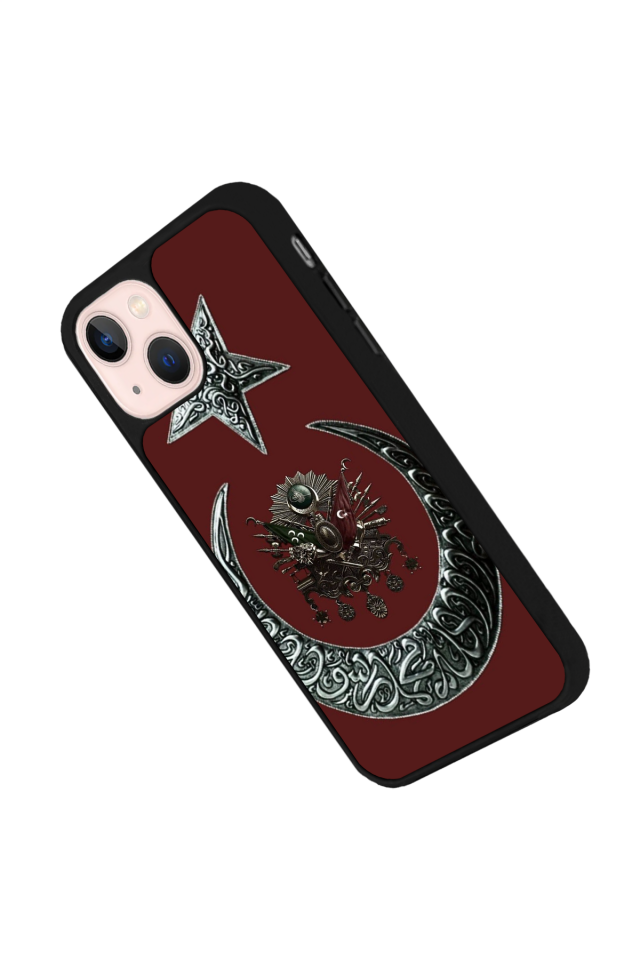 iPhone 13/14 Uyumlu Osmanli Tugrasi Tasarımlı Glossy Premium Kılıf