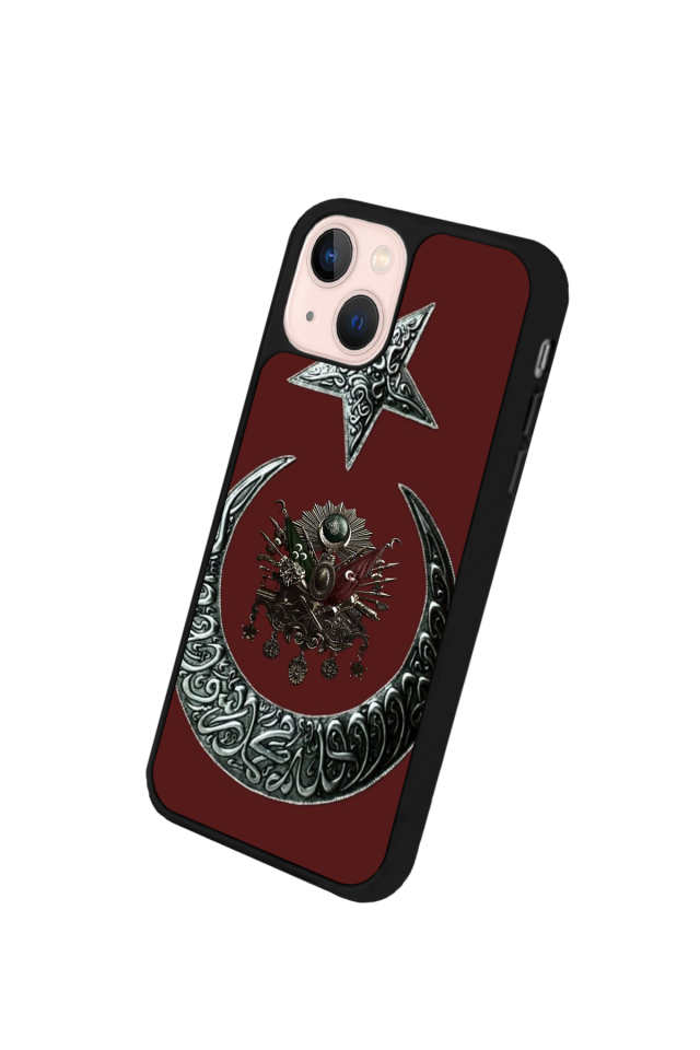 iPhone 13/14 Uyumlu Osmanli Tugrasi Tasarımlı Glossy Premium Kılıf