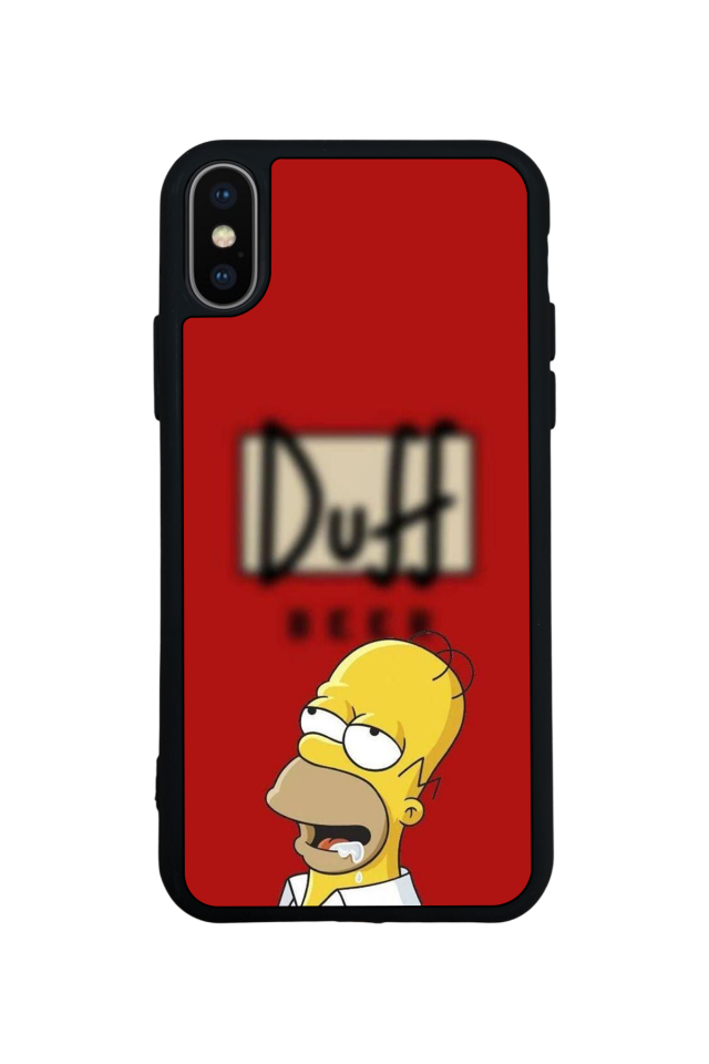 iPhone XS Max Uyumlu The Simpsons Tasarımlı Glossy Premium Kılıf