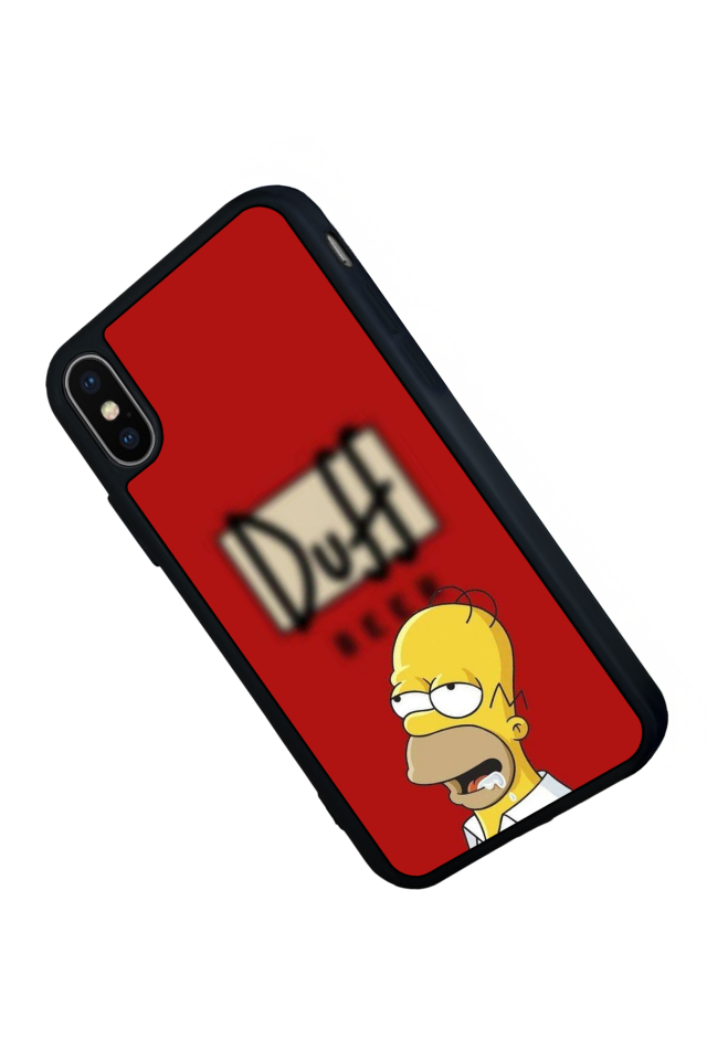 iPhone XS Max Uyumlu The Simpsons Tasarımlı Glossy Premium Kılıf