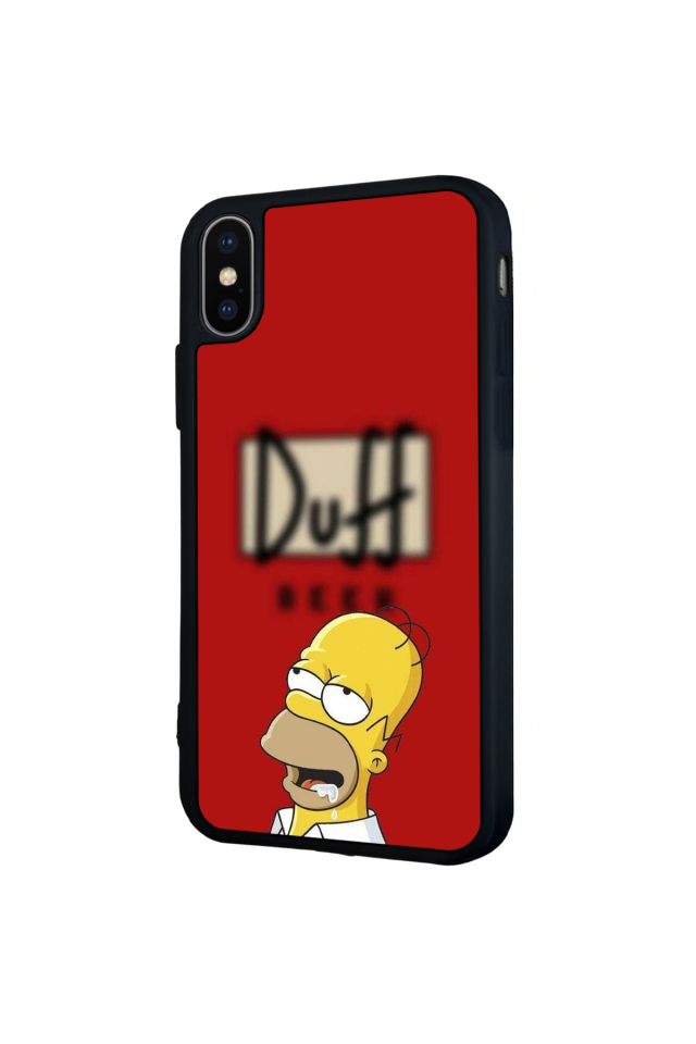iPhone XS Max Uyumlu The Simpsons Tasarımlı Glossy Premium Kılıf