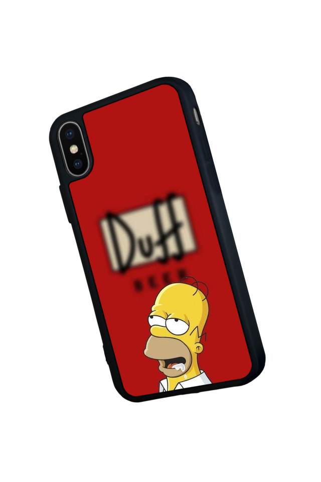 iPhone XS Max Uyumlu The Simpsons Tasarımlı Glossy Premium Kılıf