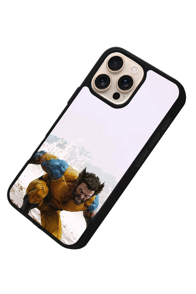 iPhone 14 Pro Uyumlu Wolverine Tasarımlı Glossy Premium Kılıf