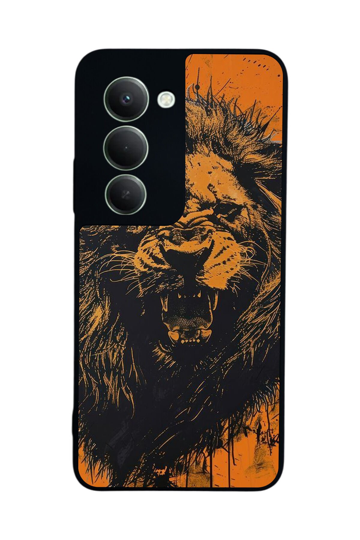 Xiaomi Redmi 15 5G Uyumlu Aslan Tasarımlı Glossy Premium Kılıf