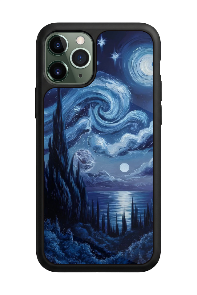 iPhone 11 Pro Max Uyumlu Ay Tasarımlı Glossy Premium Kılıf