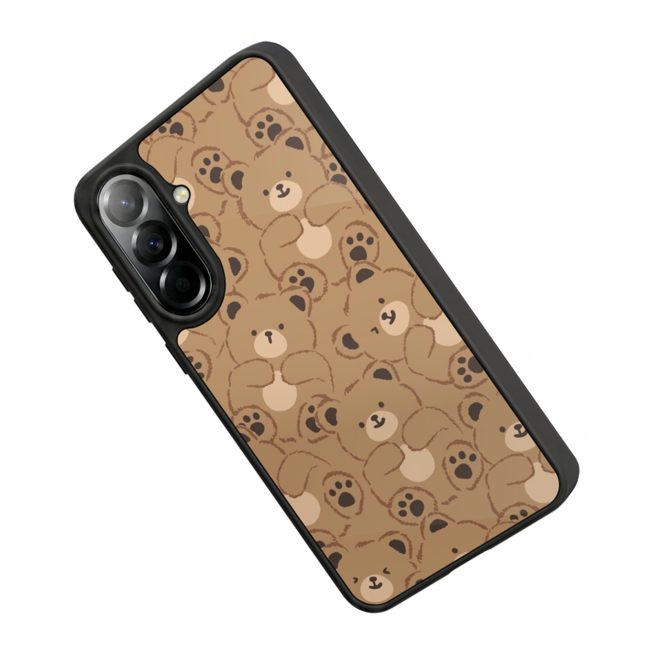 Samsung Galaxy A37 Uyumlu Ayı Tasarımlı Glossy Premium Kılıf