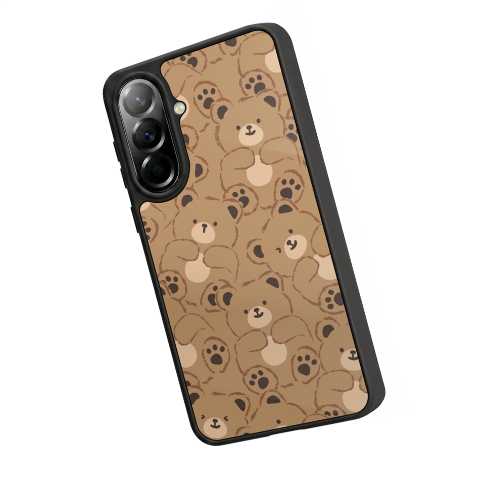 Samsung Galaxy A37 Uyumlu Ayı Tasarımlı Glossy Premium Kılıf