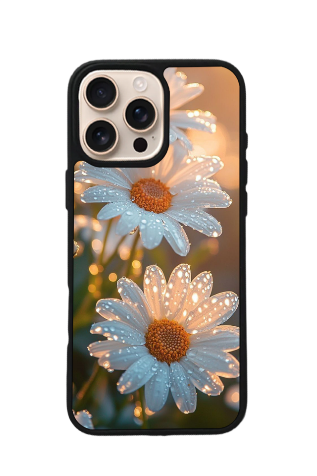iPhone 15 Pro Max Uyumlu Cicek Tasarımlı Glossy Premium Kılıf