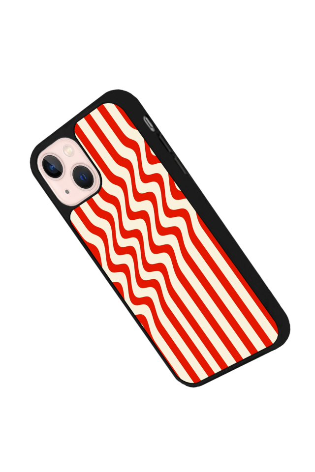iPhone 15 Plus Uyumlu Çizgi Sanatı Tasarımlı Glossy Premium Kılıf