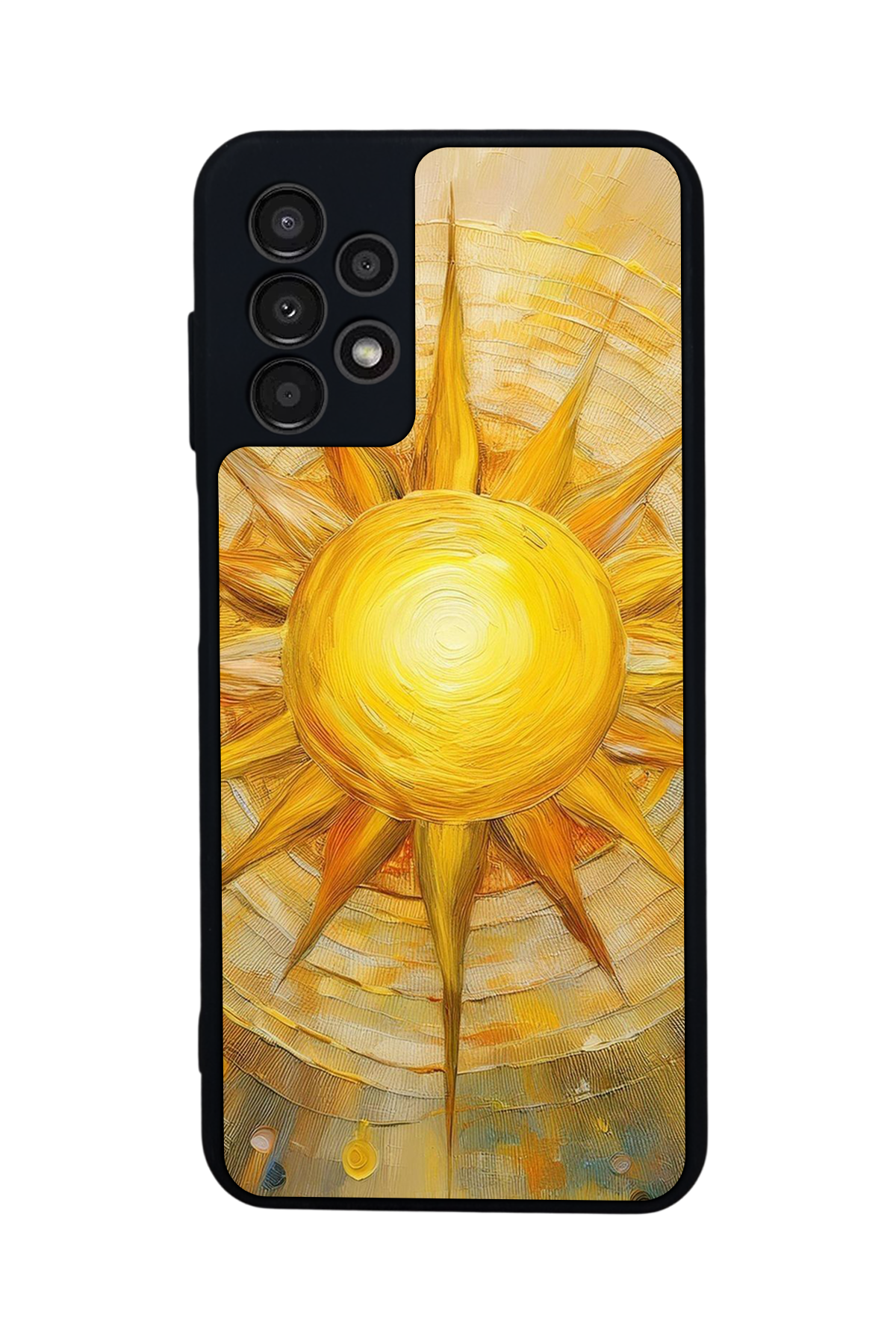 Samsung Galaxy A13 Uyumlu Güneş Tasarımlı Glossy Premium Kılıf