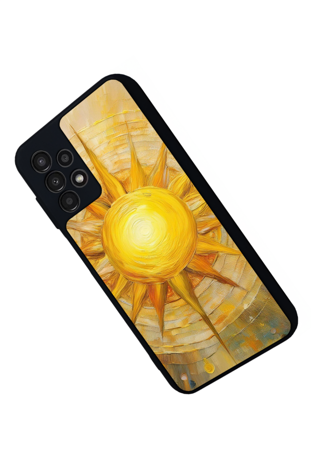 Samsung Galaxy A13 Uyumlu Güneş Tasarımlı Glossy Premium Kılıf