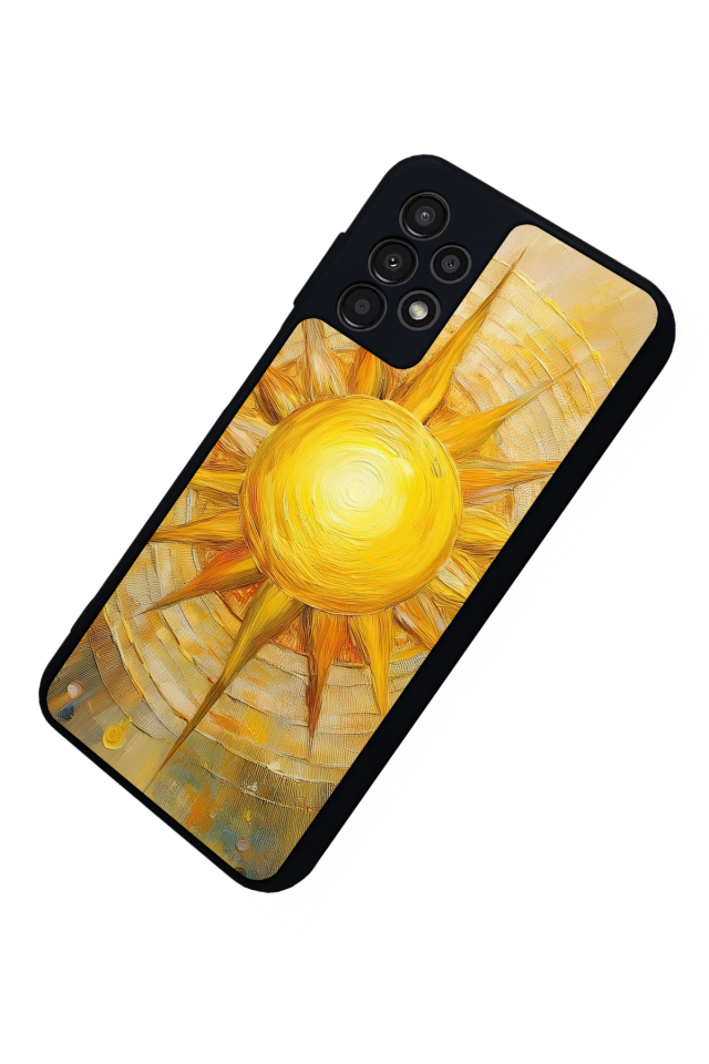 Samsung Galaxy A13 Uyumlu Güneş Tasarımlı Glossy Premium Kılıf