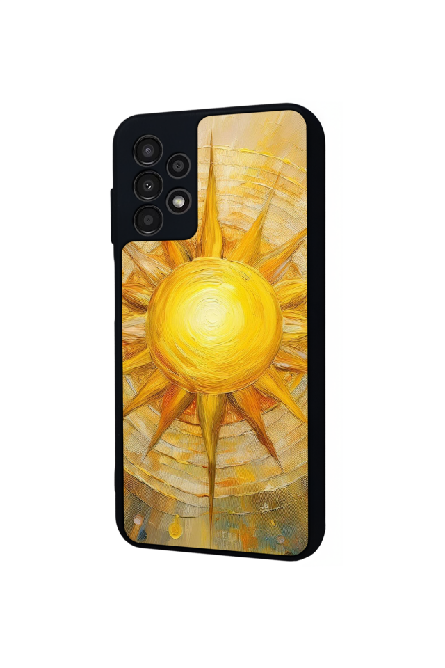 Samsung Galaxy A13 Uyumlu Güneş Tasarımlı Glossy Premium Kılıf