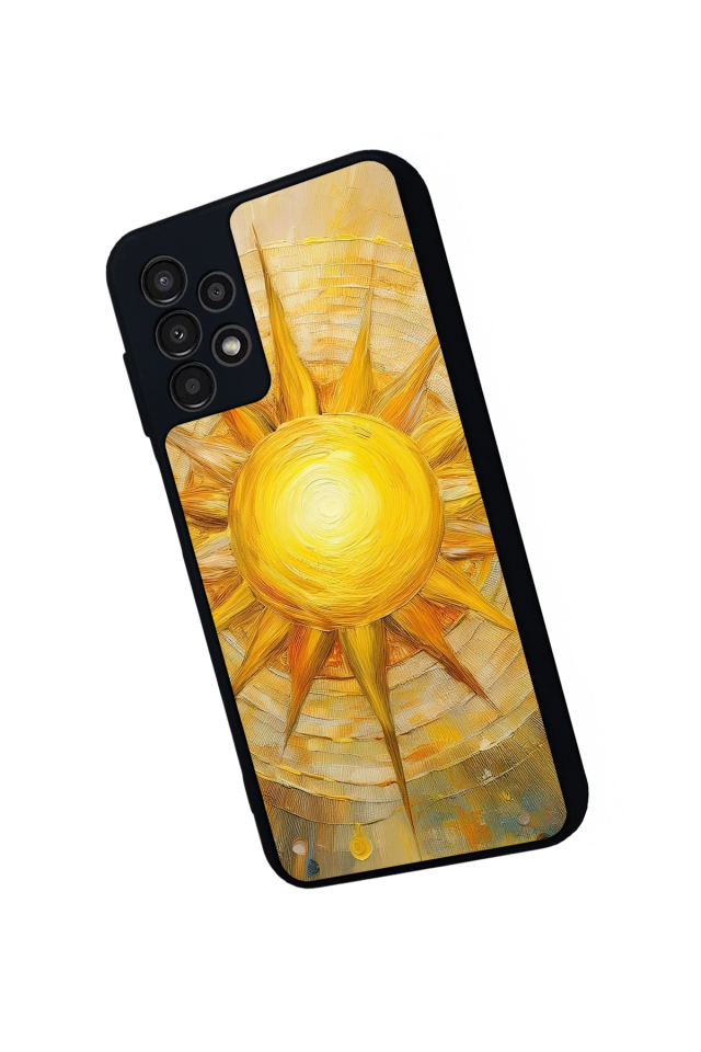 Samsung Galaxy A13 Uyumlu Güneş Tasarımlı Glossy Premium Kılıf