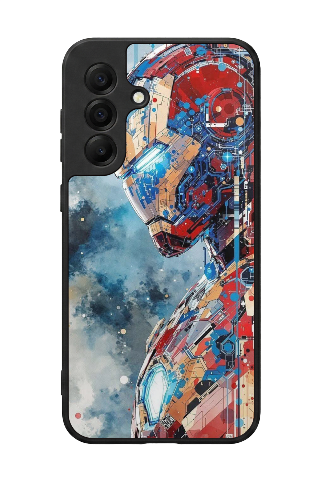 Samsung Galaxy A17 Uyumlu Iron Man ( Demir Adam ) Tasarımlı Glossy Premium Kılıf
