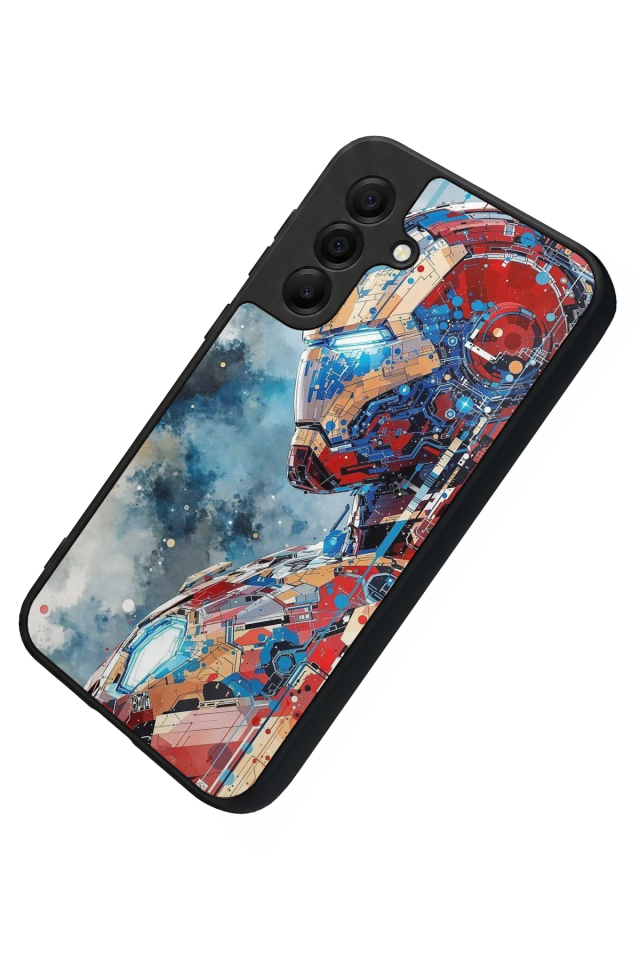 Samsung Galaxy A17 Uyumlu Iron Man ( Demir Adam ) Tasarımlı Glossy Premium Kılıf