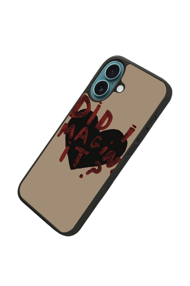 iPhone 16 Uyumlu Kalp Love Tasarımlı Glossy Premium Kılıf