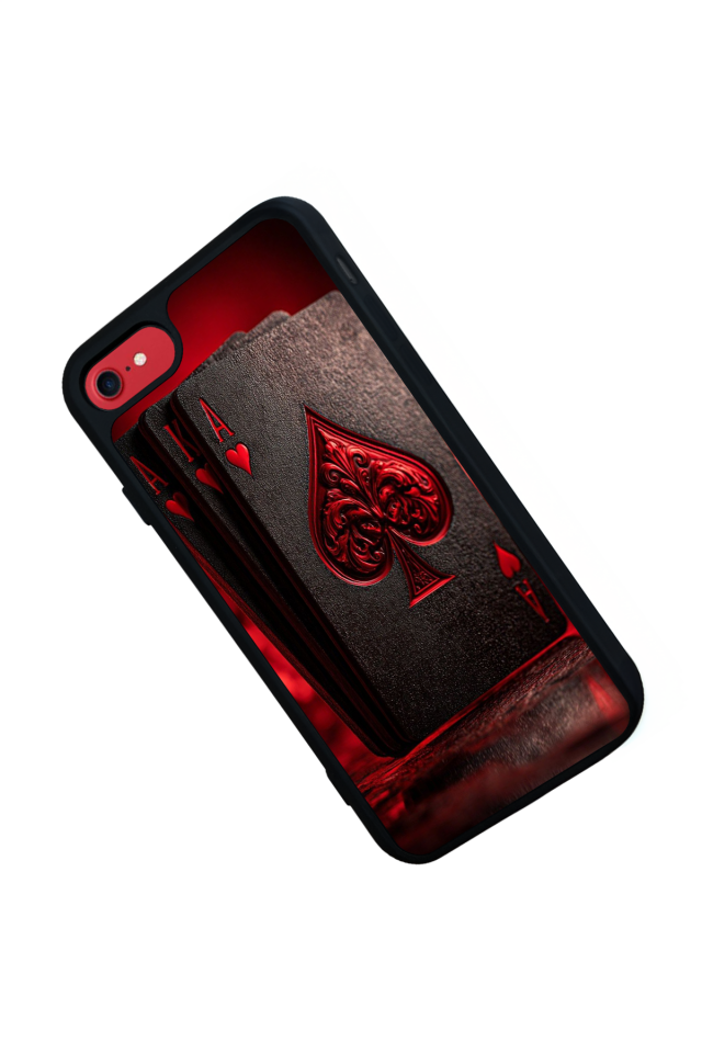 iPhone SE Uyumlu Kart Tasarımlı Glossy Premium Kılıf