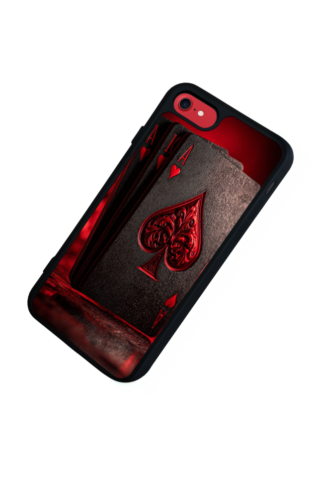 iPhone SE Uyumlu Kart Tasarımlı Glossy Premium Kılıf