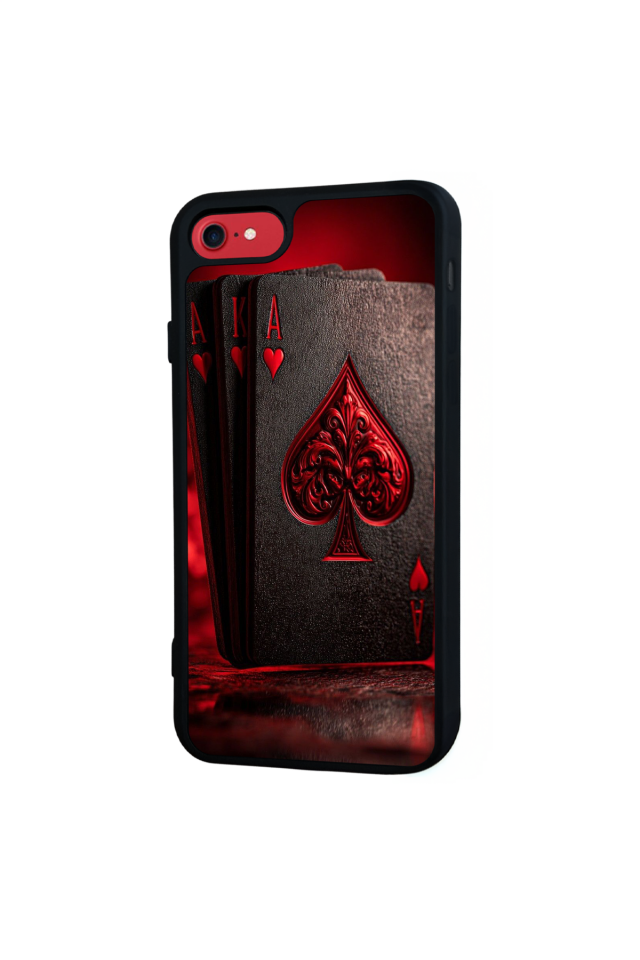 iPhone SE Uyumlu Kart Tasarımlı Glossy Premium Kılıf