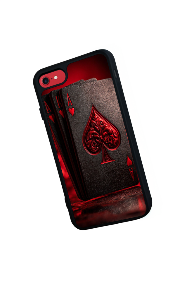 iPhone SE Uyumlu Kart Tasarımlı Glossy Premium Kılıf