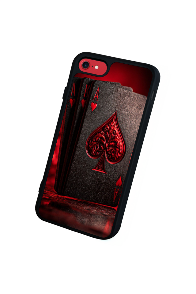 iPhone SE Uyumlu Kart Tasarımlı Glossy Premium Kılıf