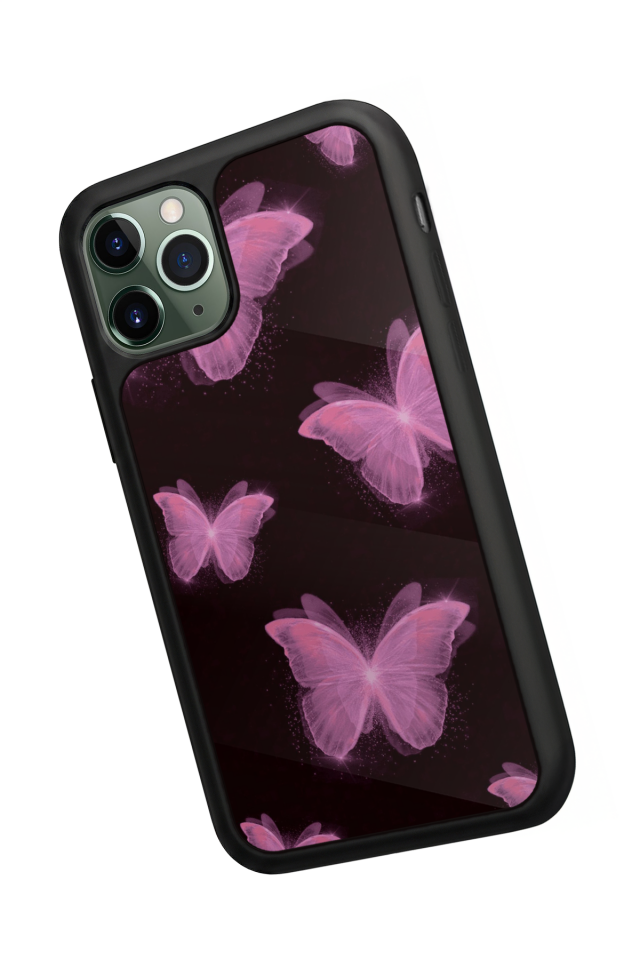 iPhone 11 Pro Uyumlu Kelebek Tasarımlı Glossy Premium Kılıf