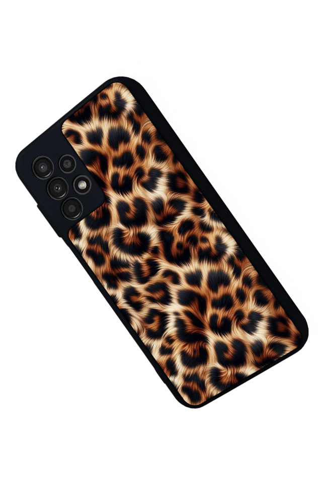 Samsung Galaxy A23 Uyumlu Leopar Tasarımlı Glossy Premium Kılıf