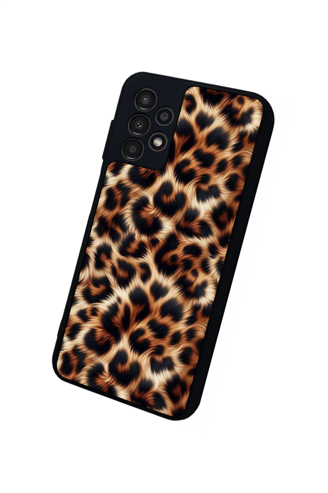 Samsung Galaxy A23 Uyumlu Leopar Tasarımlı Glossy Premium Kılıf
