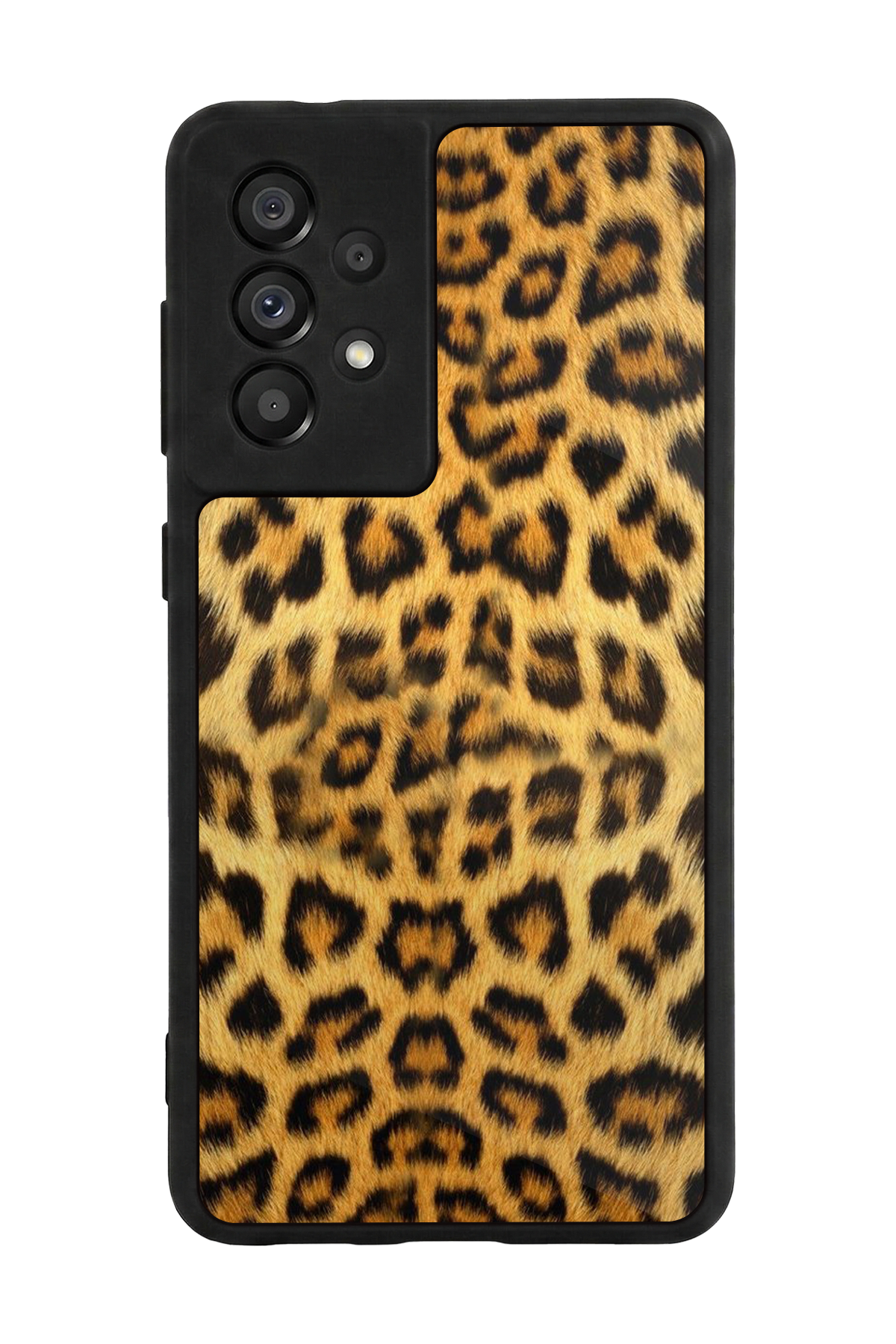 Samsung Galaxy A73 Uyumlu Leopar Tasarımlı Glossy Premium Kılıf