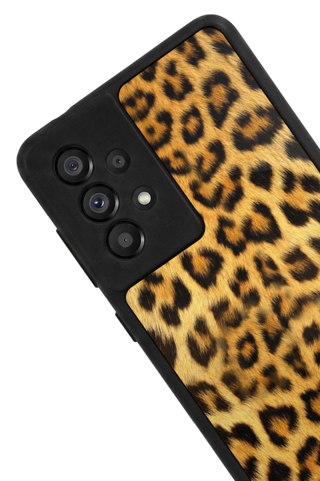 Samsung Galaxy A73 Uyumlu Leopar Tasarımlı Glossy Premium Kılıf