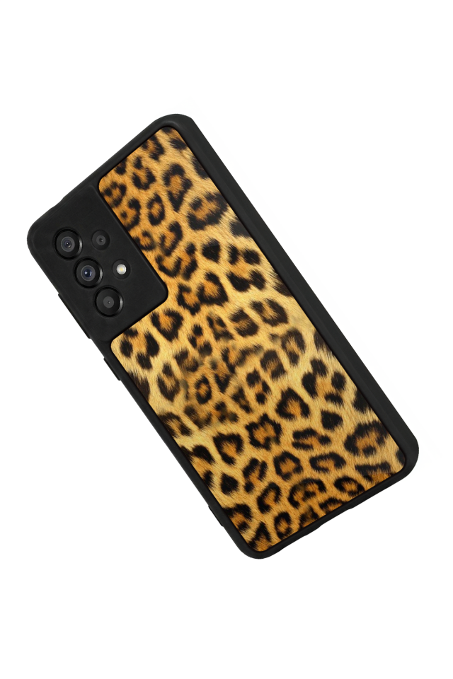 Samsung Galaxy A73 Uyumlu Leopar Tasarımlı Glossy Premium Kılıf