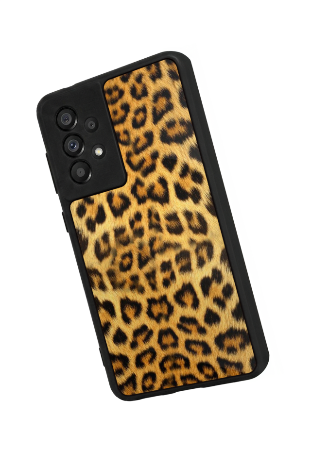 Samsung Galaxy A73 Uyumlu Leopar Tasarımlı Glossy Premium Kılıf