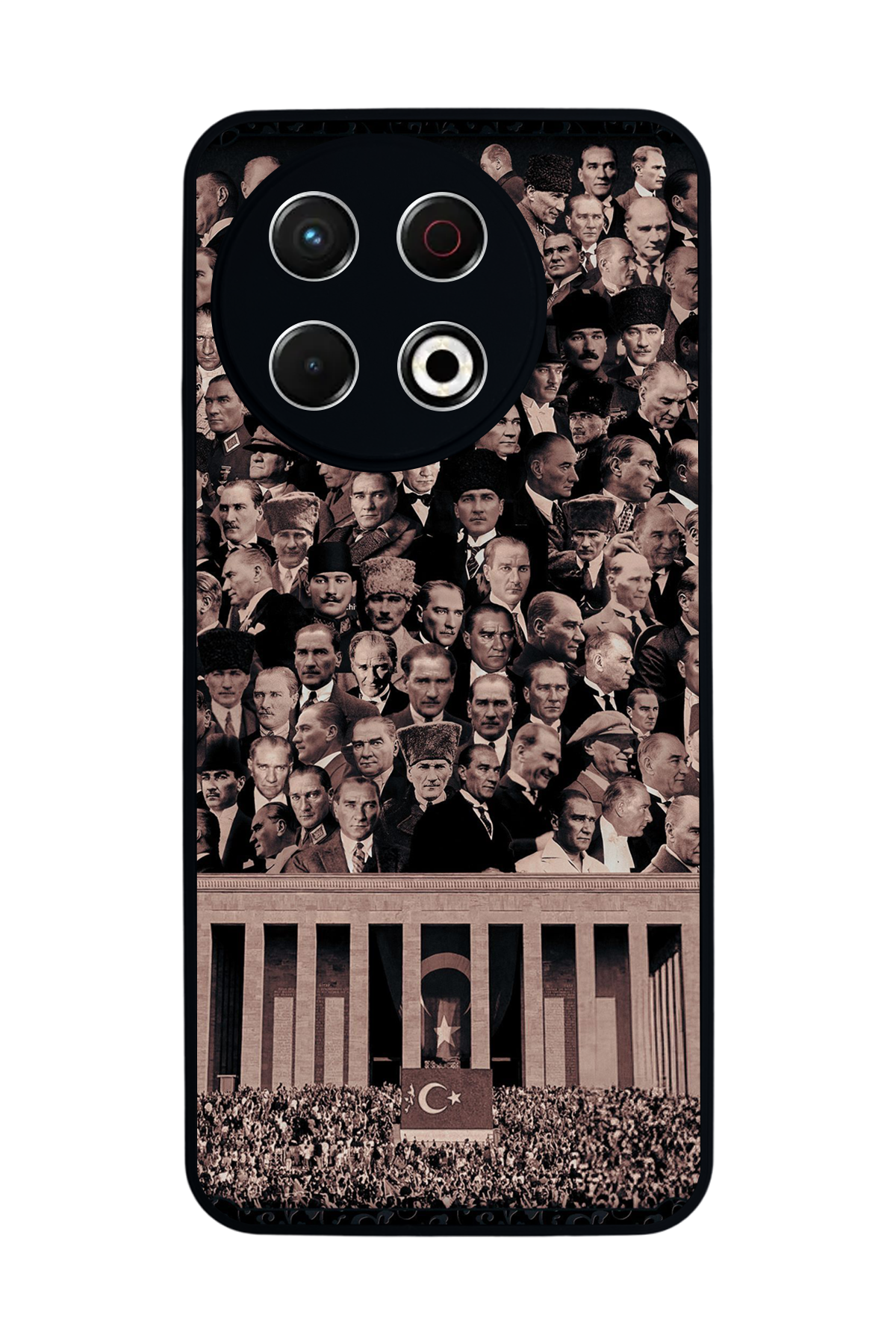 Tecno Spark 30 Pro Uyumlu Mustafa Kemal Ataturk Tasarımlı Glossy Premium Kılıf