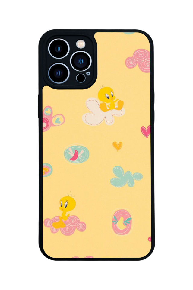 iPhone 13 Pro Max Uyumlu Tweety Tasarımlı Glossy Premium Kılıf