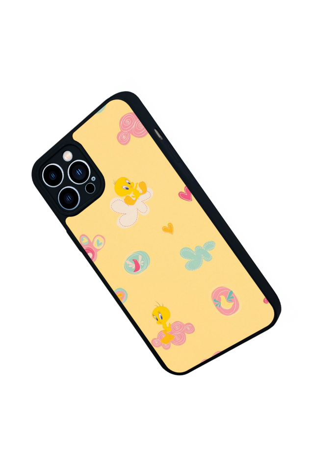 iPhone 13 Pro Max Uyumlu Tweety Tasarımlı Glossy Premium Kılıf