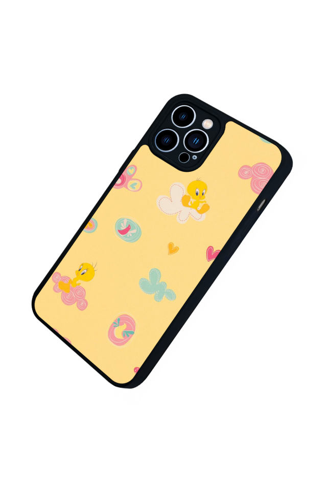 iPhone 13 Pro Max Uyumlu Tweety Tasarımlı Glossy Premium Kılıf