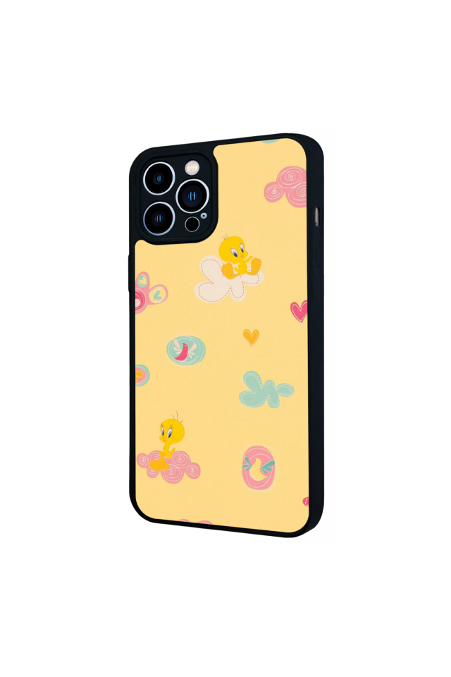 iPhone 13 Pro Max Uyumlu Tweety Tasarımlı Glossy Premium Kılıf