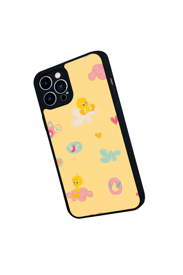 iPhone 13 Pro Max Uyumlu Tweety Tasarımlı Glossy Premium Kılıf