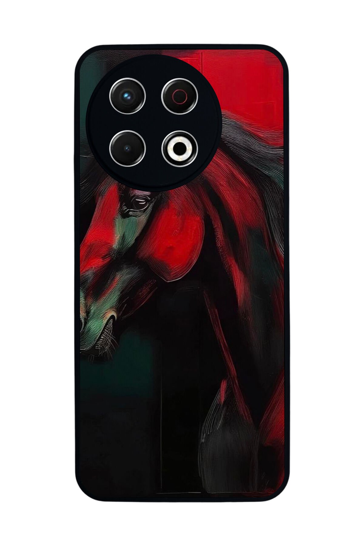 Tecno Spark 30 Pro Uyumlu At Horse Tasarımlı Glossy Premium Kılıf