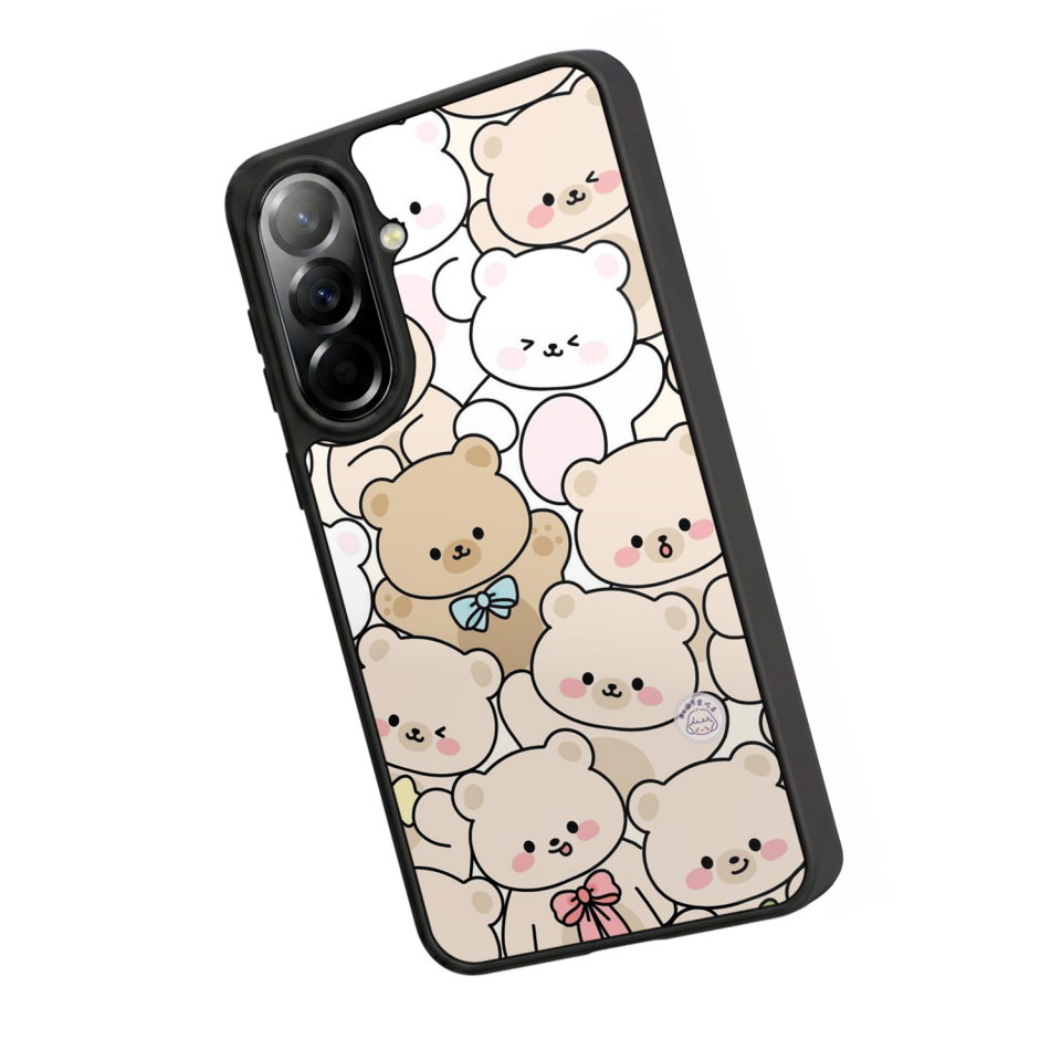 Samsung Galaxy A37 Uyumlu Ayı Tasarımlı Glossy Premium Kılıf