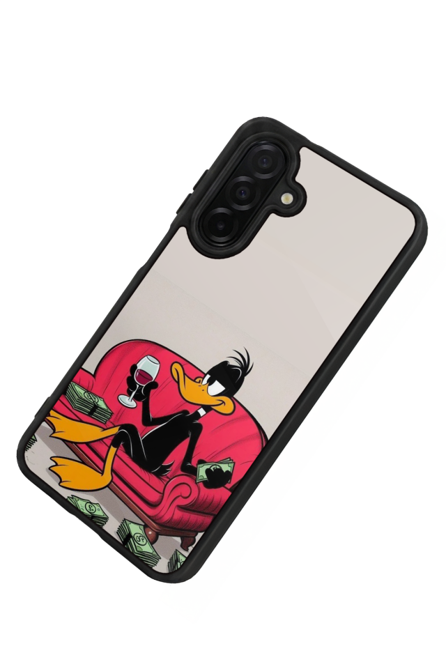 Samsung Galaxy A36 Uyumlu Daffy duck Tasarımlı Glossy Premium Kılıf