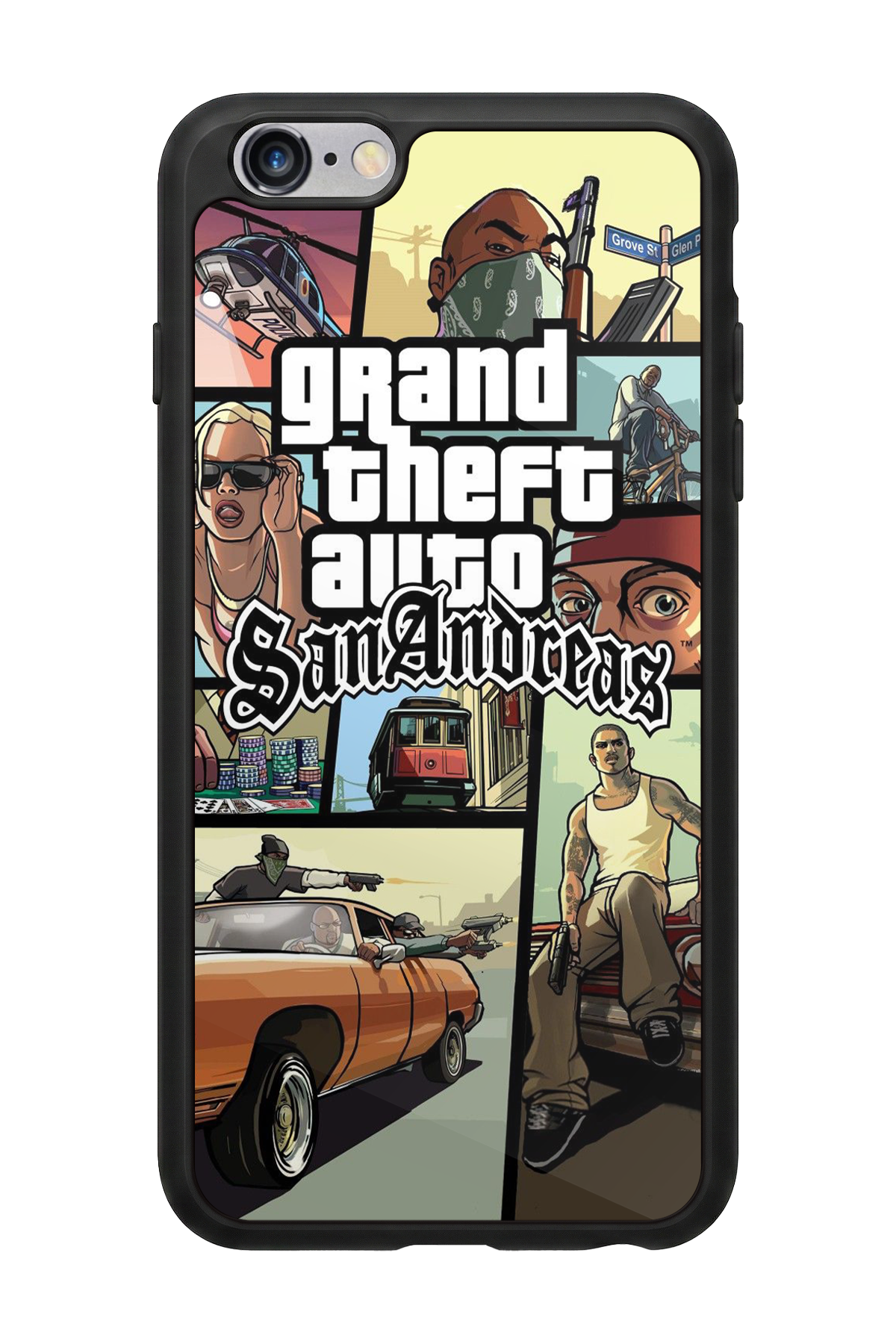 iPhone 6s Plus Uyumlu GTA Tasarımlı Glossy Premium Kılıf