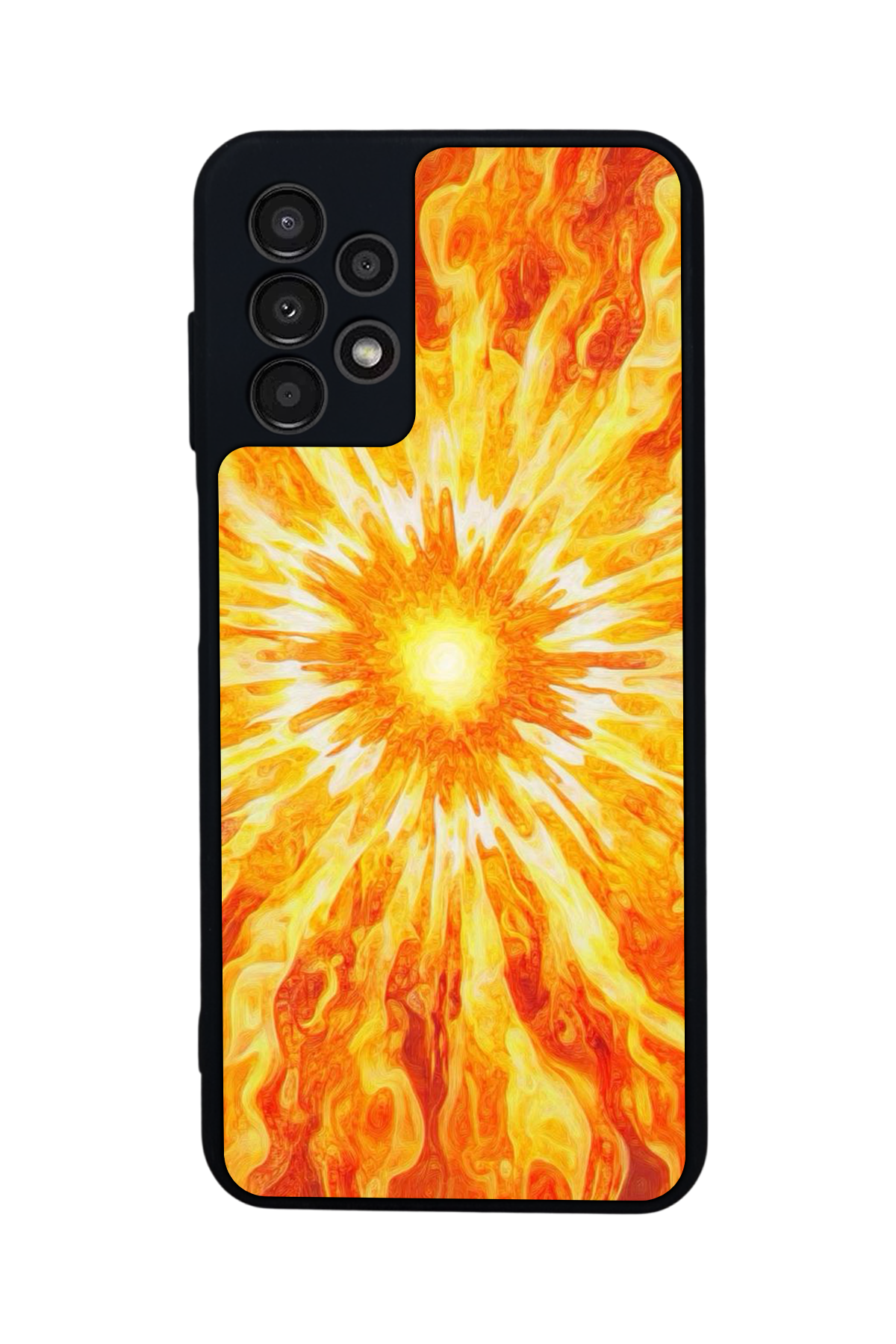 Samsung Galaxy A13 Uyumlu Güneş Tasarımlı Glossy Premium Kılıf