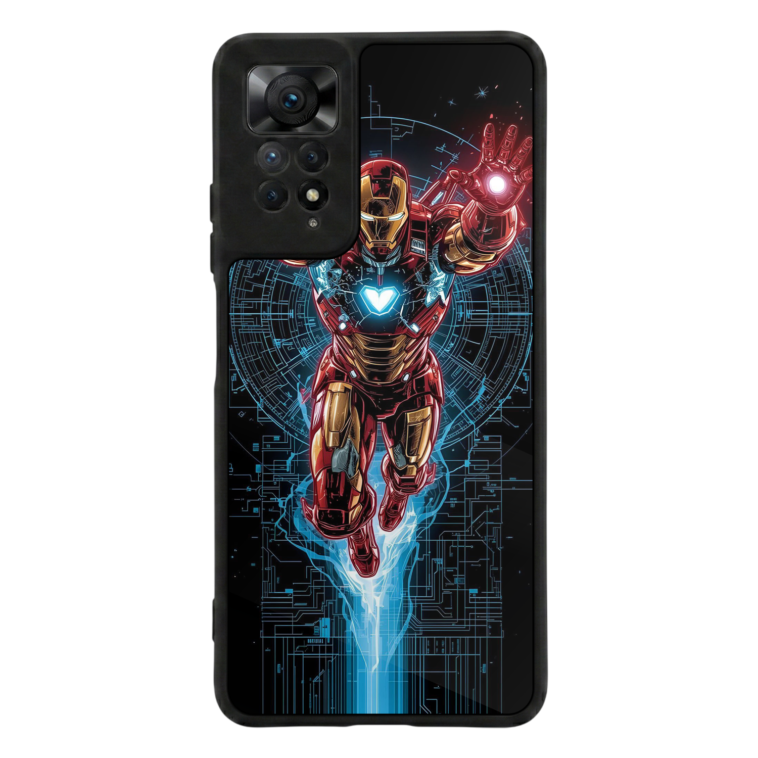 Xiaomi Redmi Note 11 Pro Uyumlu Iron Man ( Demir Adam ) Tasarımlı Glossy Premium Kılıf
