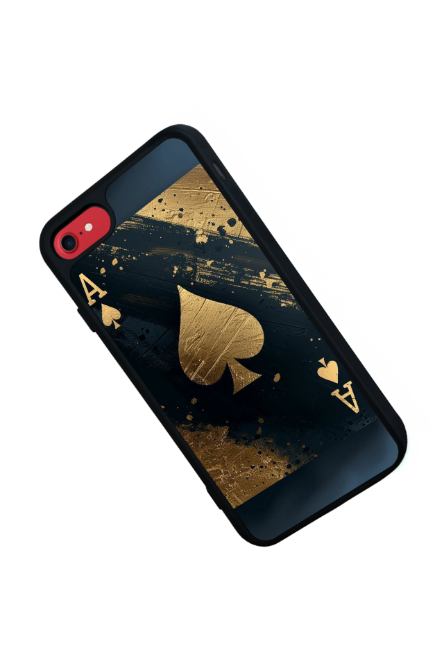 iPhone SE Uyumlu Kart Tasarımlı Glossy Premium Kılıf