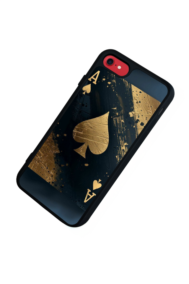 iPhone SE Uyumlu Kart Tasarımlı Glossy Premium Kılıf