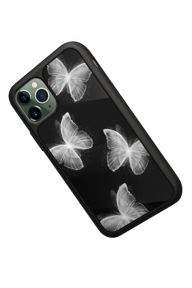 iPhone 11 Pro Uyumlu Kelebek Tasarımlı Glossy Premium Kılıf